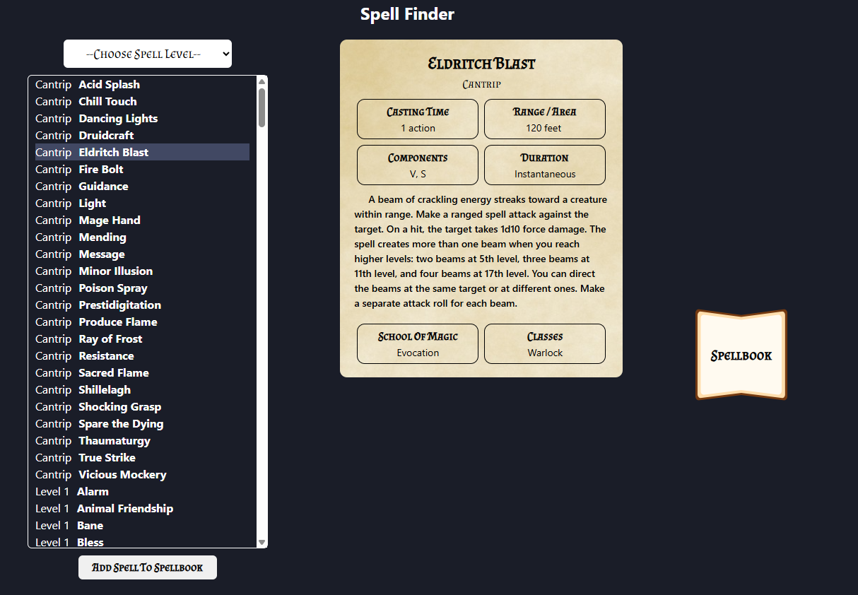 Spell Cards Screenshot